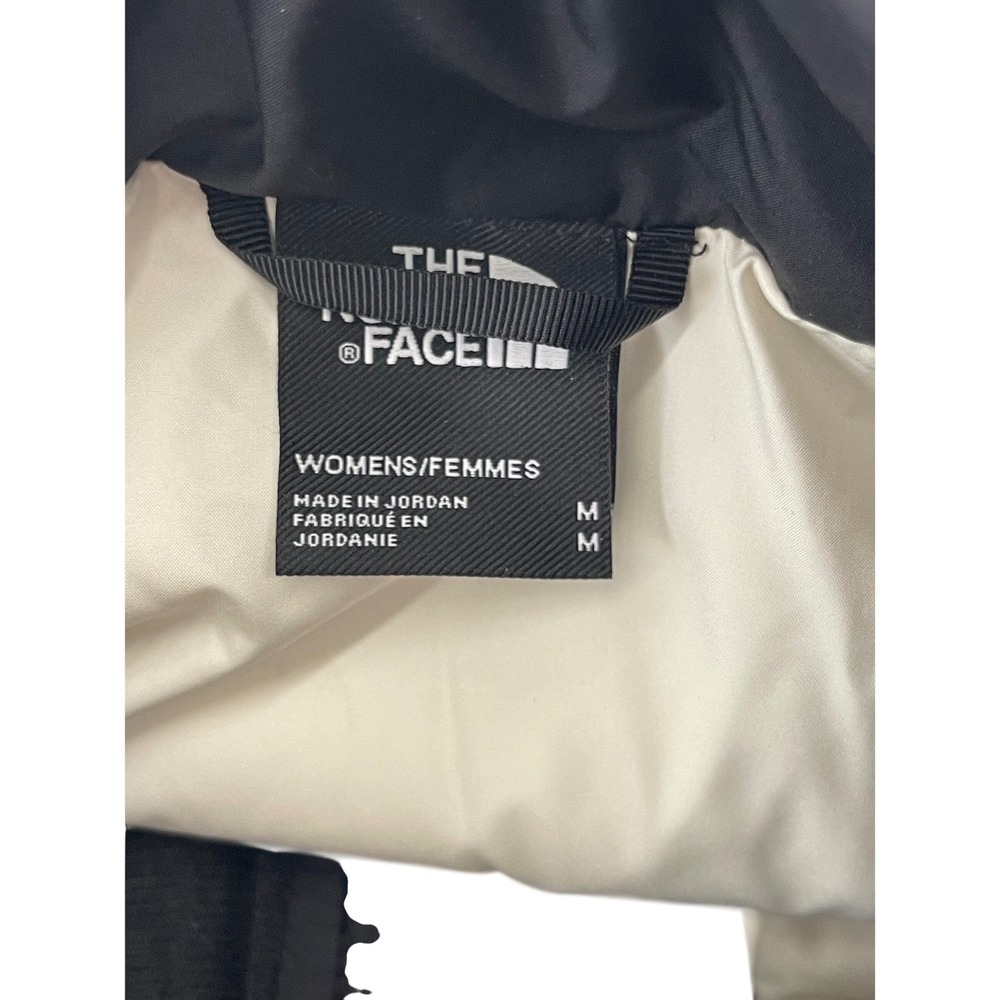The North Face Womens AMD Lenovo Colorblock Puffer Vest White Black Size M I09 - Picture 3 of 3